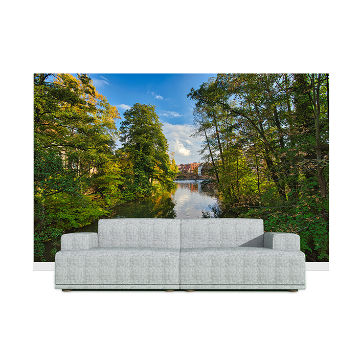 Behang uit één stuk